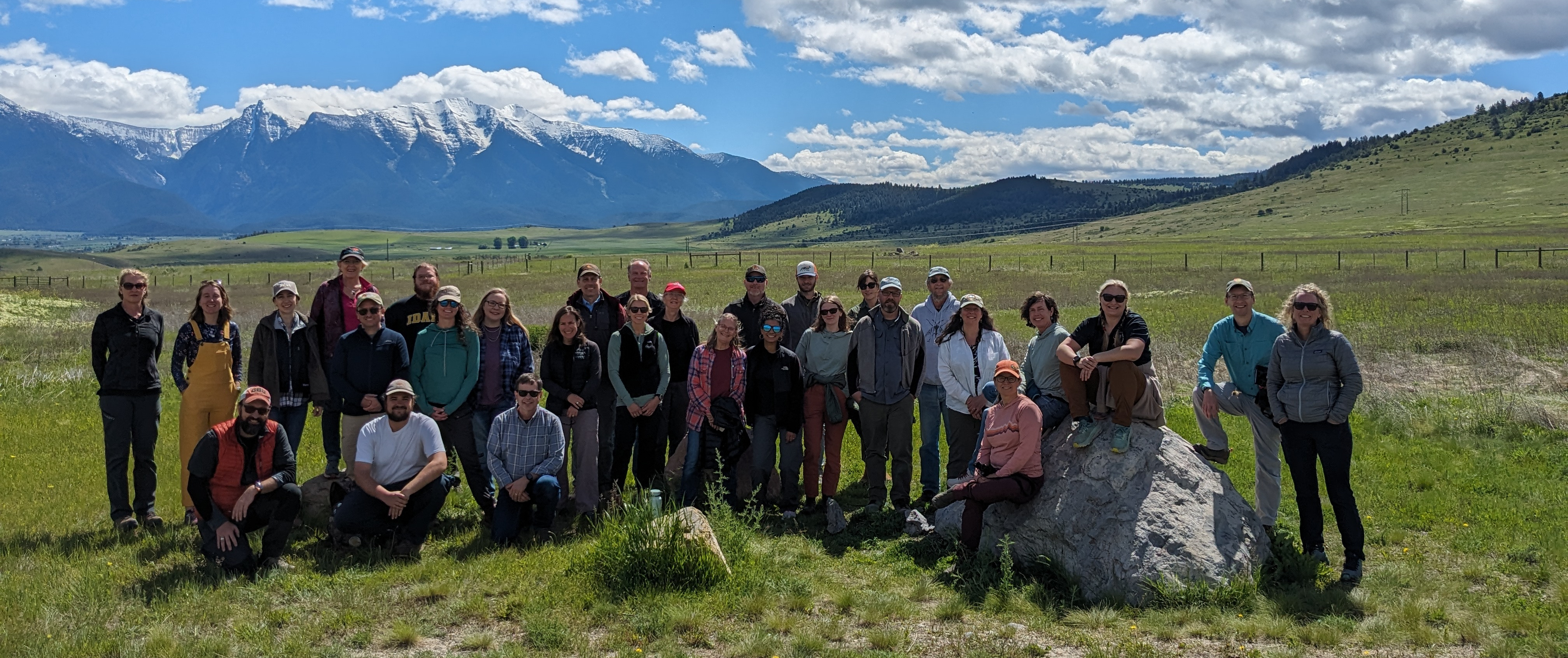 Group photograph of participants at the 2024 JFSP Fire Science Exchange Network Meeting