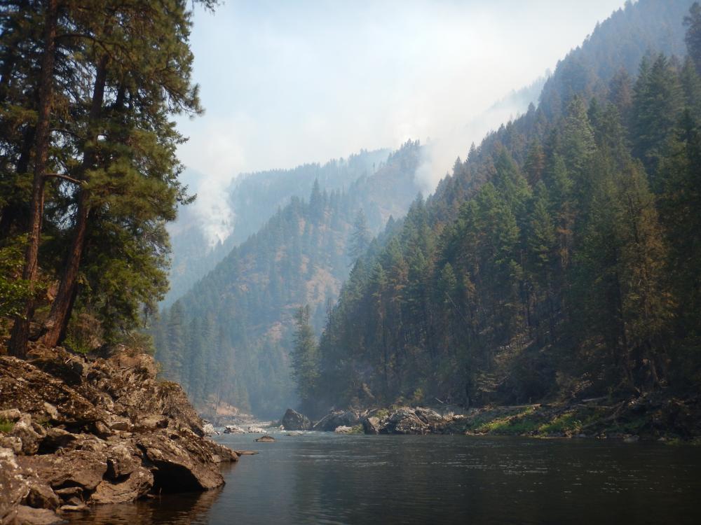 fire on the selway river